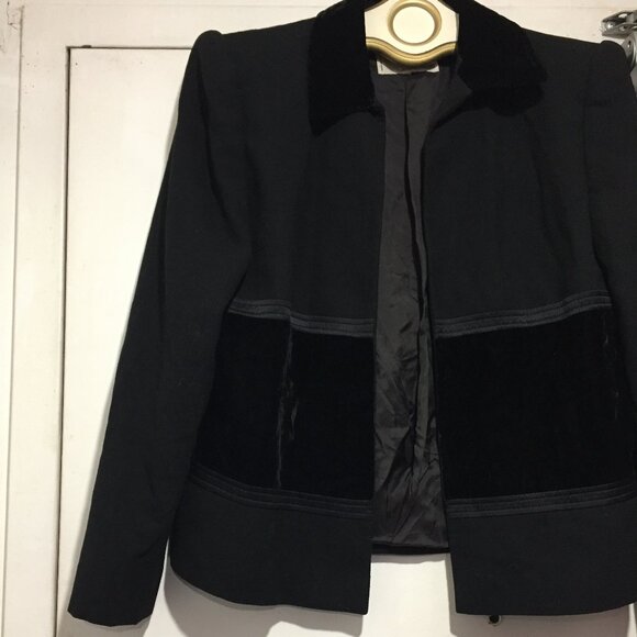 VINTAGE VALENTINO MISS V OPEN FRONT WOOL JACKETS SIZE S - Picture 2 of 8